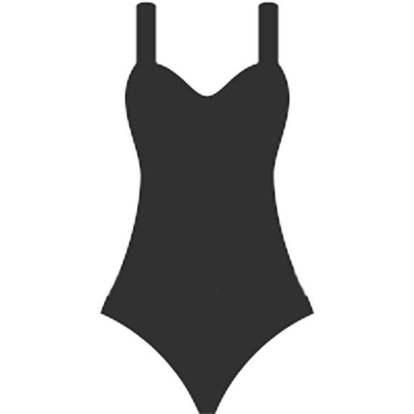 Plus 1Pc Ruched Front Swimsuit Women Size 14 Navy Blue Swimwear with Front Jewel - Picture 6 of 9